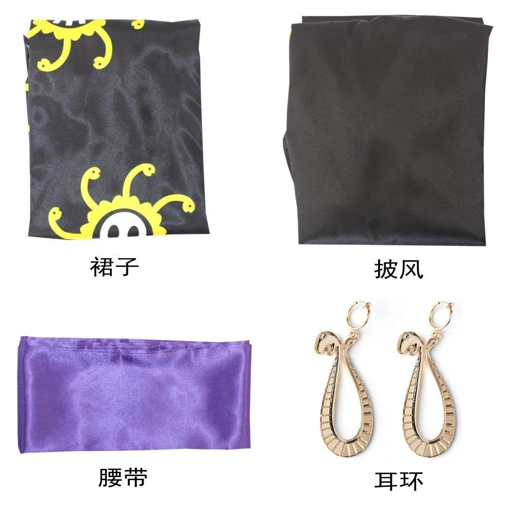 One Piece cosplay outfit: Boa Hancock, Empress, and Snake Princess in a sexy slit cheongsam – anime cosplay costume.