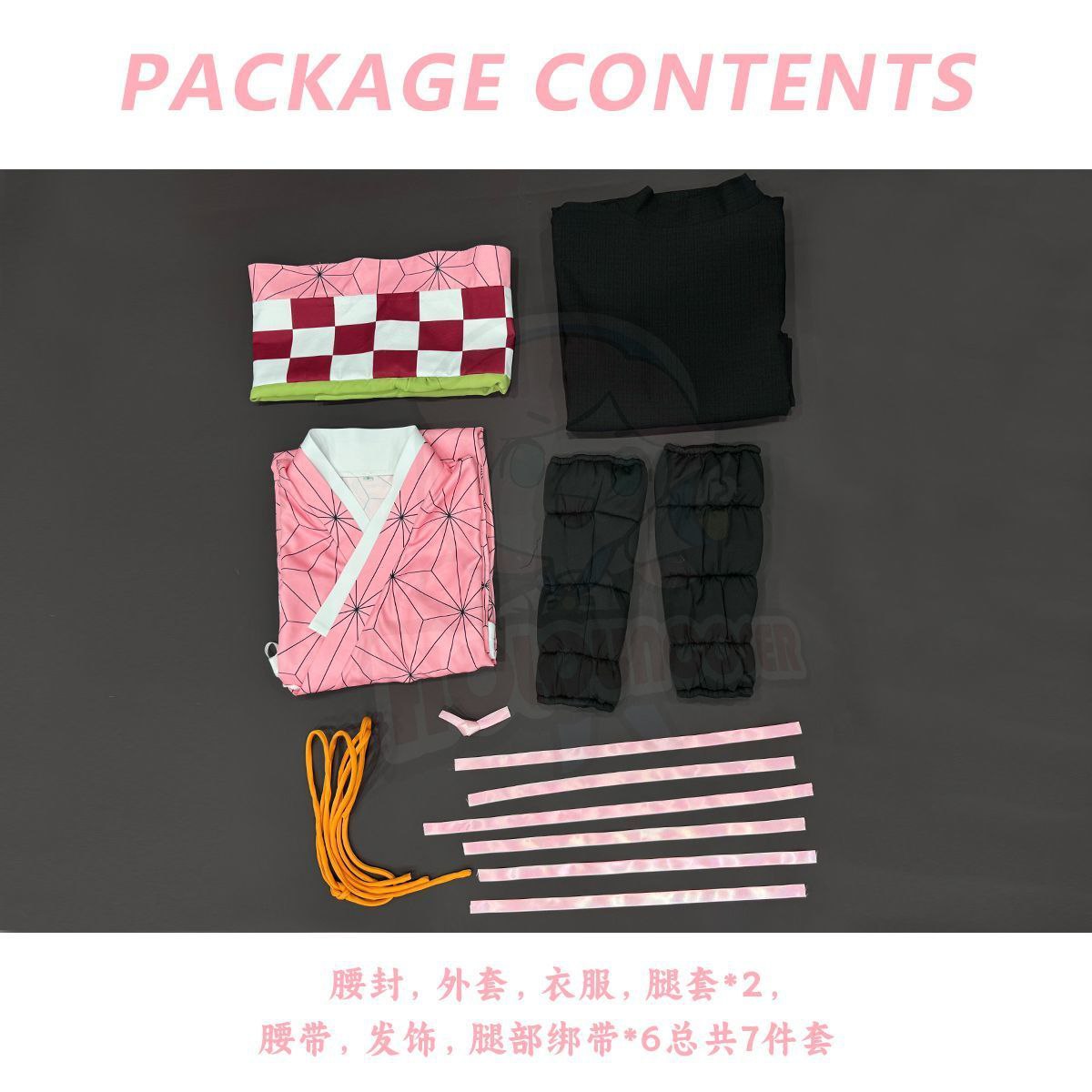 HOLOUNCOSER Xiao Ou's Demon Slayer Nezuko Kamado Cosplay Costume