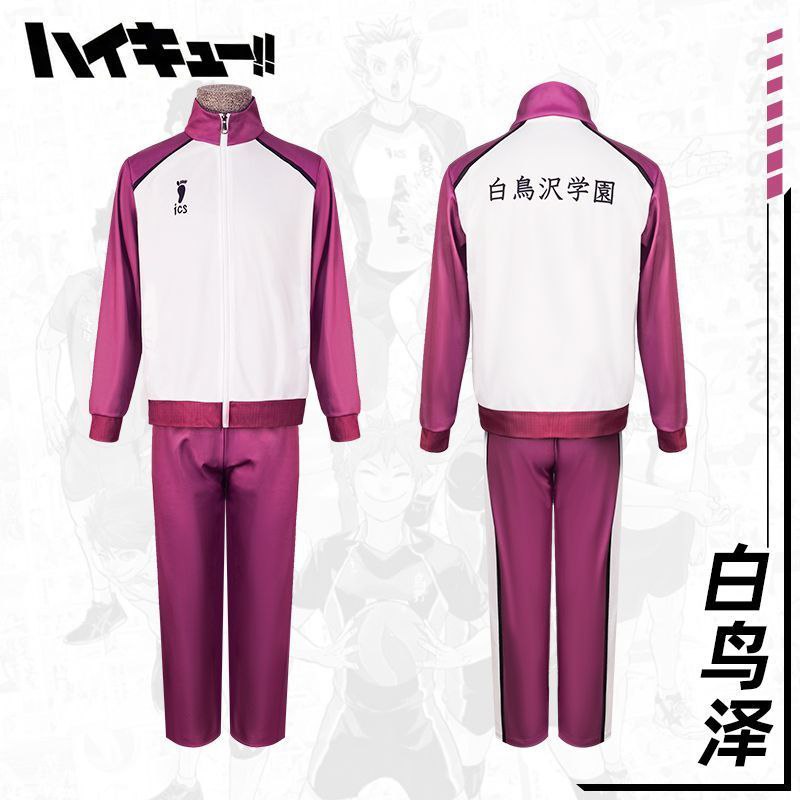 Haikyuu!! cosplay outfits: Karasuno, Aoba, Saijo, Shiratorizawa, Date Kou, Inarisaki, Kurorou school uniform/team uniform