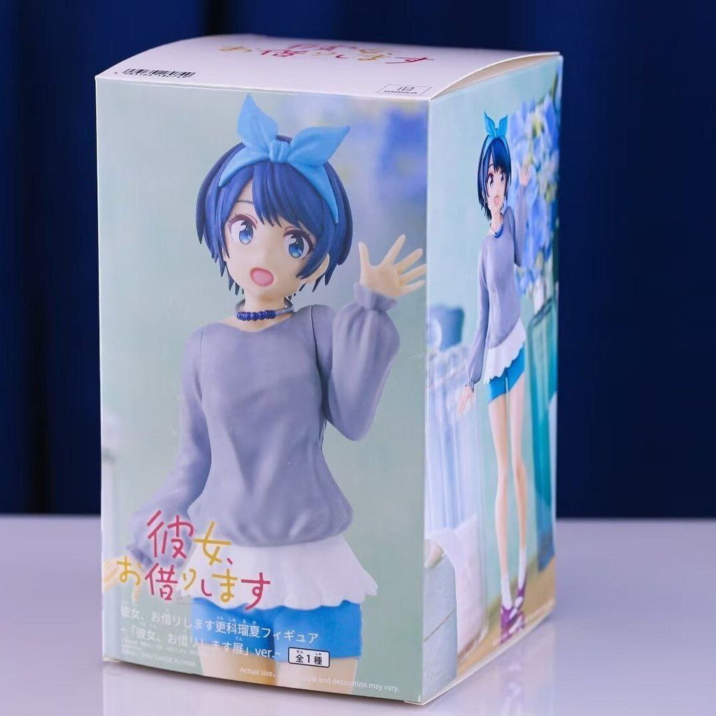 Girlfriend rental, cute standing girl Ruka Sarashina prize figure, 2D model box set, anime figurine.
