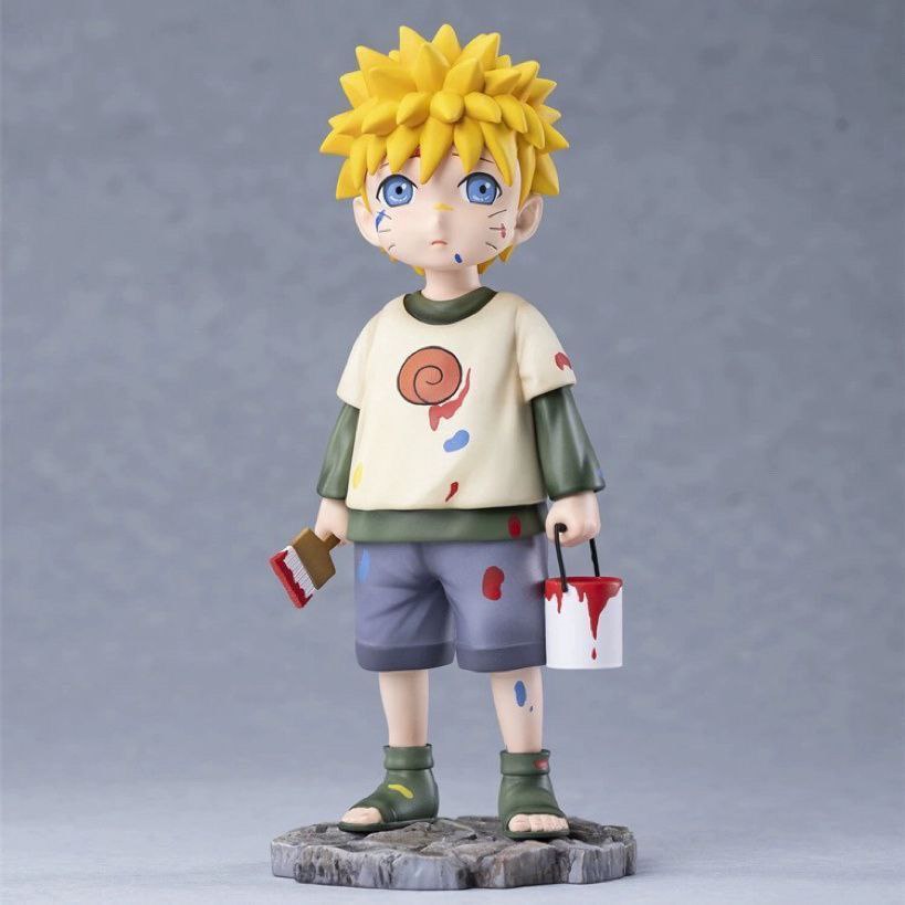 Naruto childhood toy GK statue, figurine, cute model, desktop gift