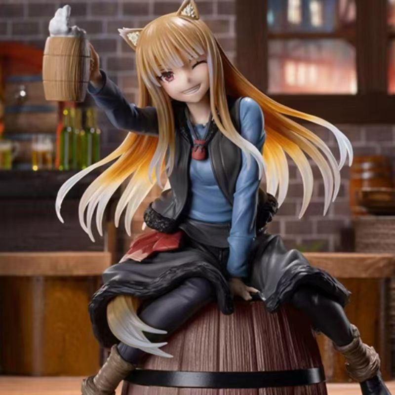 Spice and Wolf Holo Anime Kemono Friends Bishoujo Girl Car Interior Ornament Desktop Figurine Gift