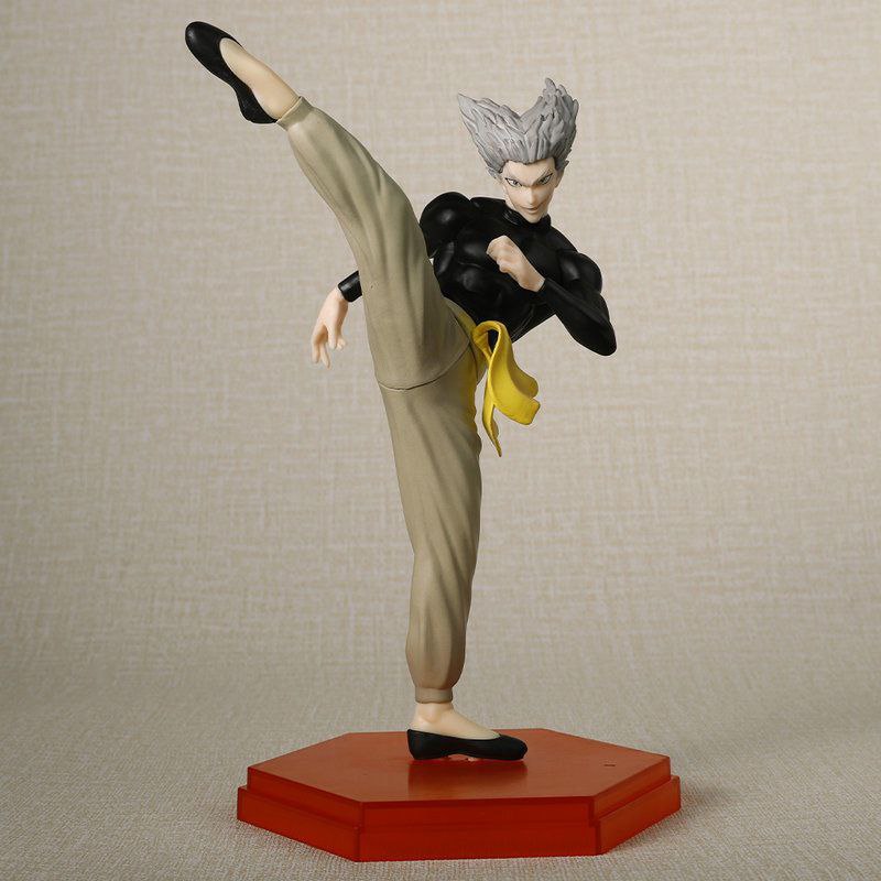 One-Punch Man figurine, Garou kicking pose, anime figurine model.