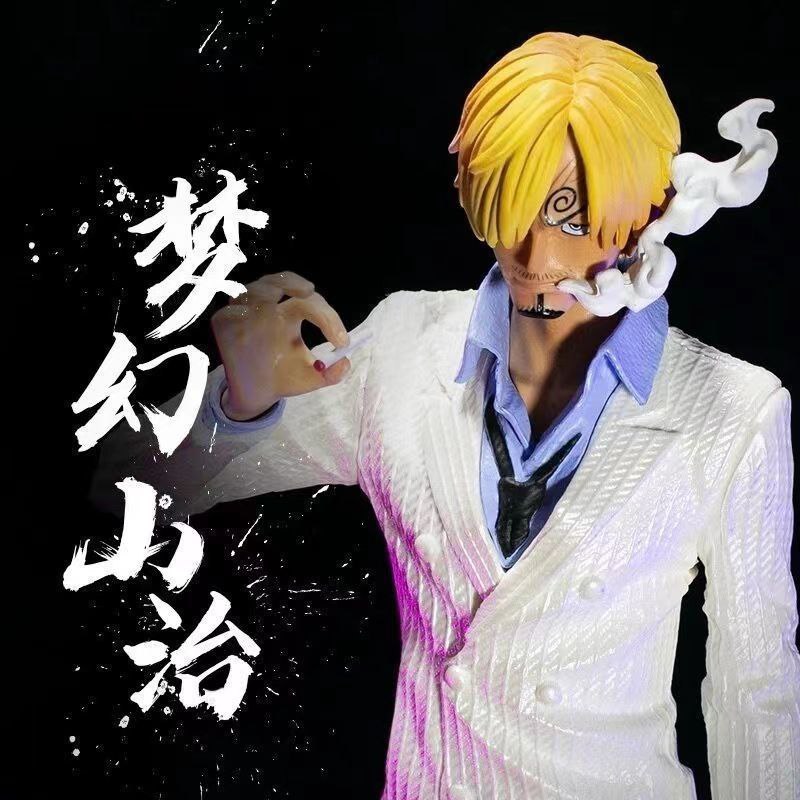 Welfare One Piece Dream Sanji GK Figure Large Black Leg Sanji Anime Figurine Model Statue Gift