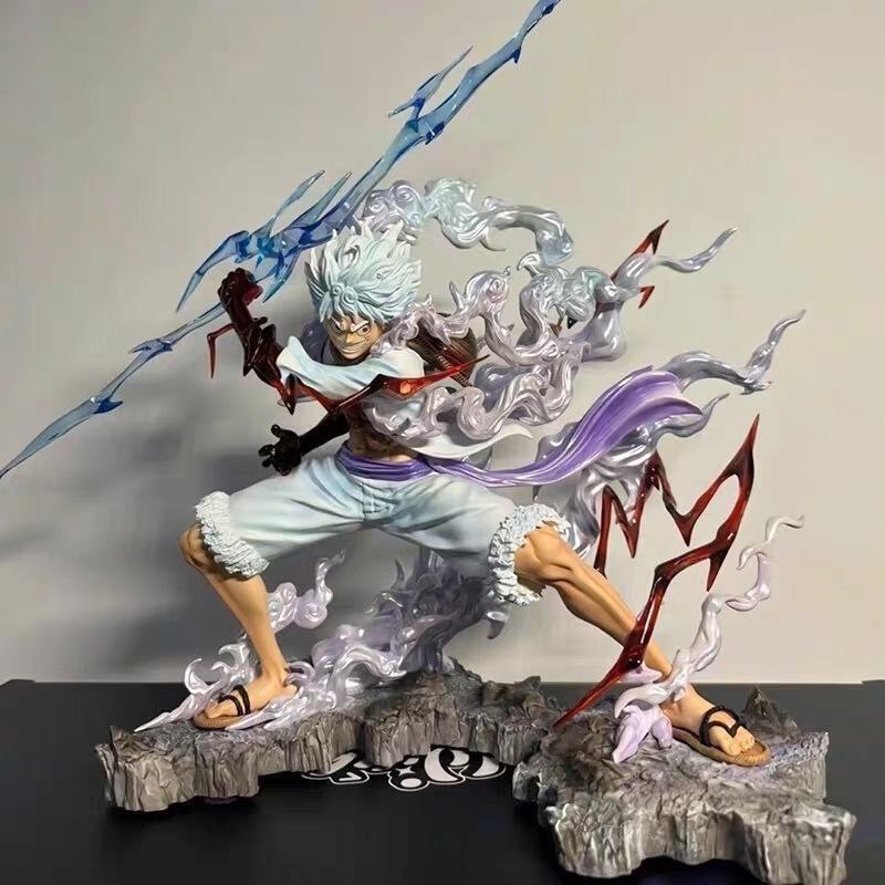 [Premium Version] One Piece Wink Luffy Figure Toy Display - Gripping Lightning