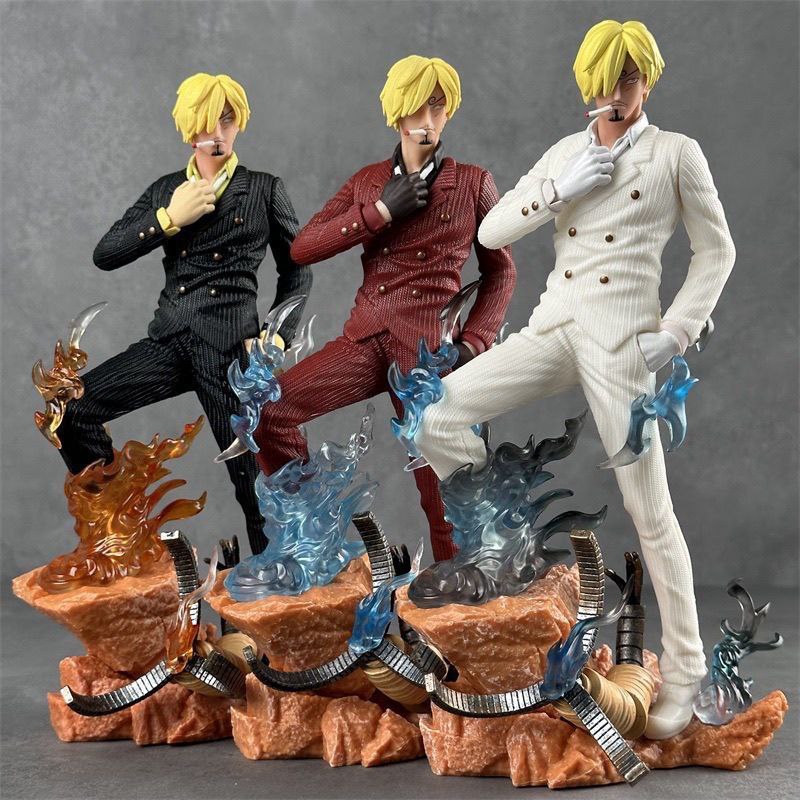 One Piece GK Resonance LX Twin Wings Sanji Black Leg Anime Figure Statue Model Ornament Gift