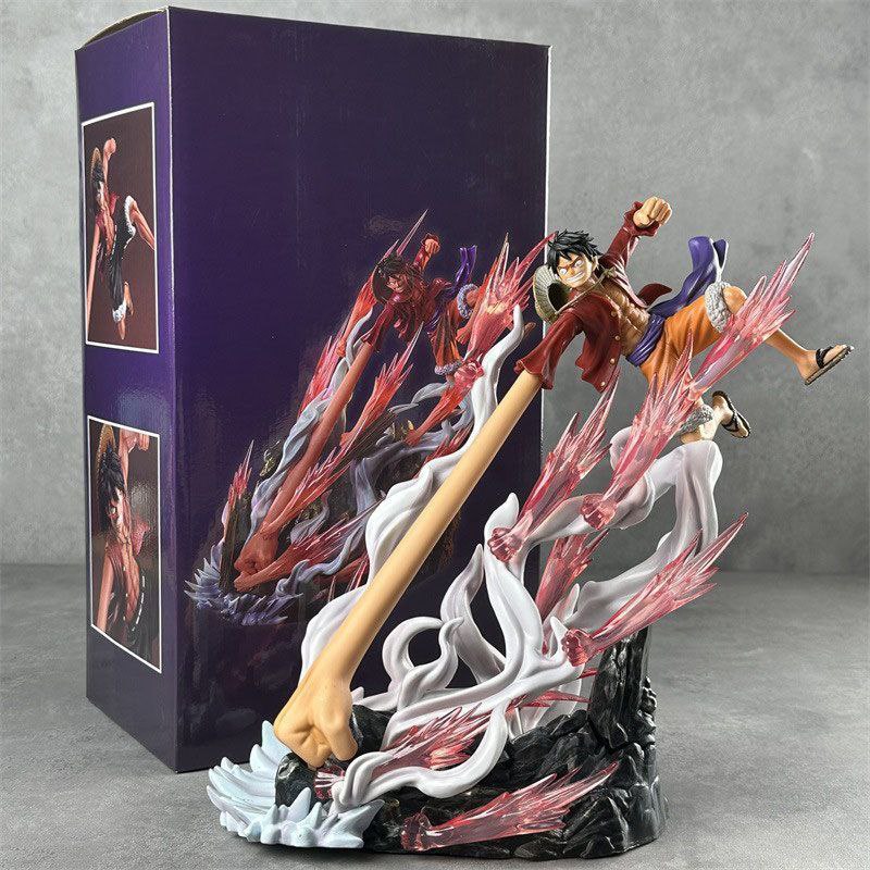 One Piece Machine Gun Luffy Long Arm Battle Form - Enies Lobby Arc Model Figurine Gift