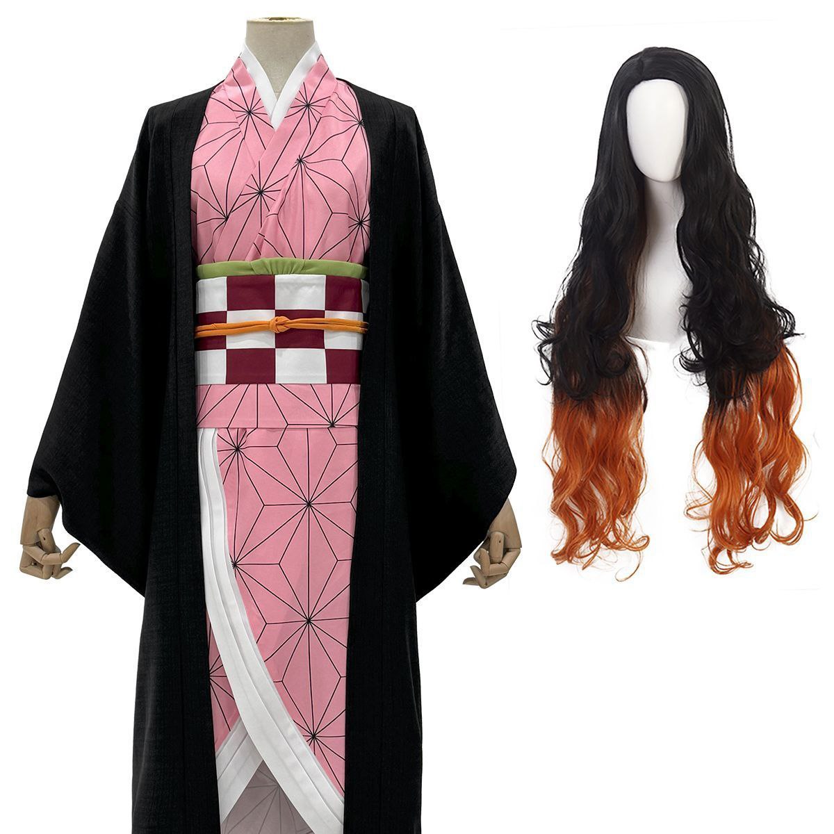 HOLOUNCOSER Xiao Ou's Demon Slayer Nezuko Kamado Cosplay Costume
