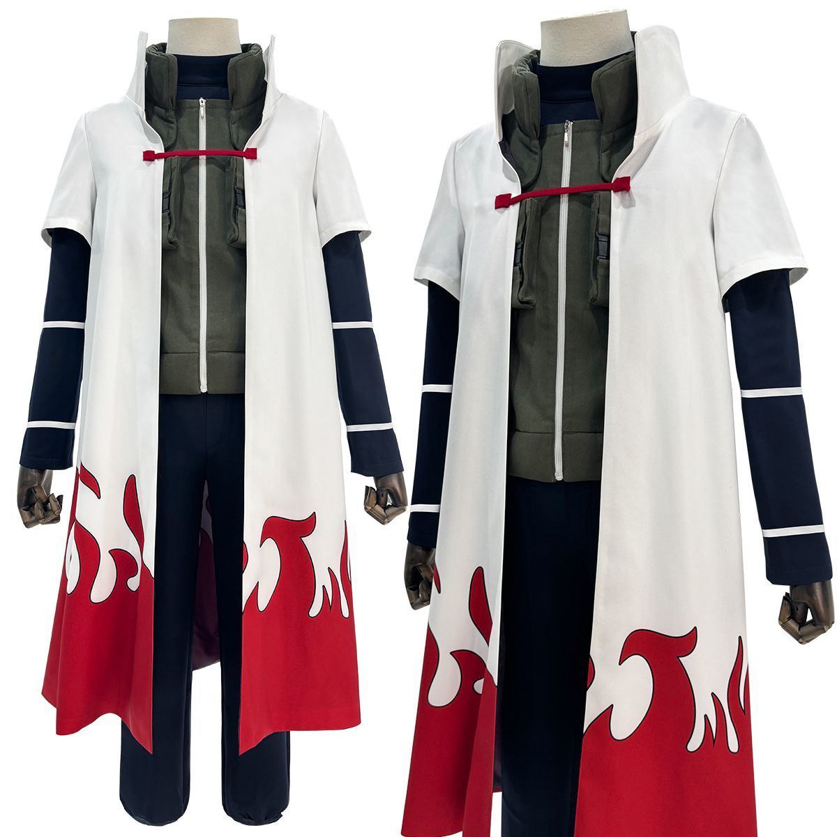 HOLOUNCOSER's Fourth Generation Minato Namikaze Cosplay: Cloak, Full Set, Casual Attire, Cosplay Material
