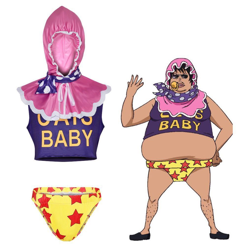 Senor Pink cosplay costume from the anime One Piece.