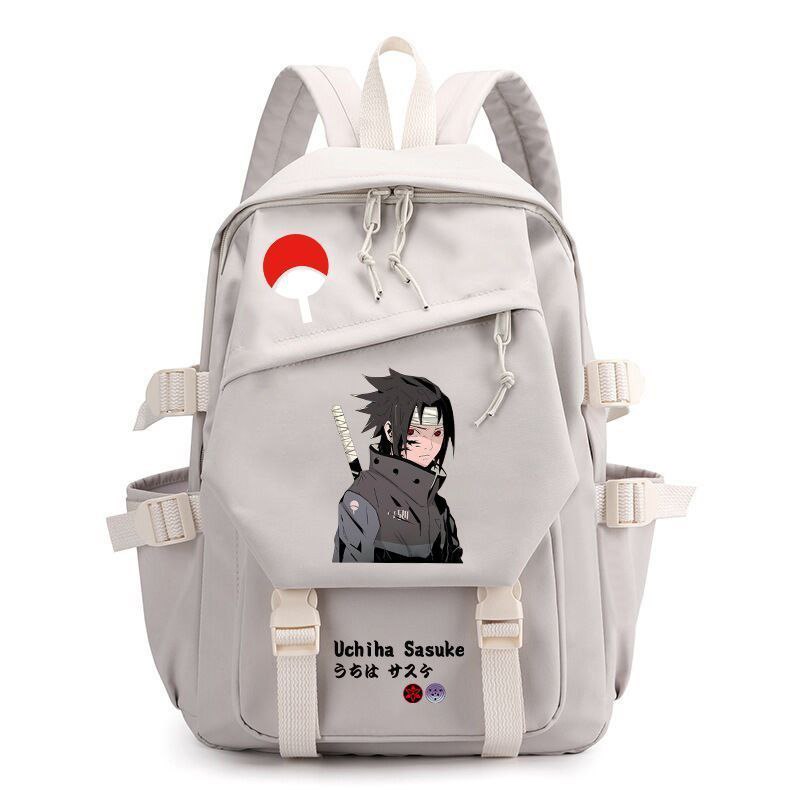 Naruto anime backpack, large capacity, Korean style, trendy unisex backpack, travel bag for primary, middle, and high school students.