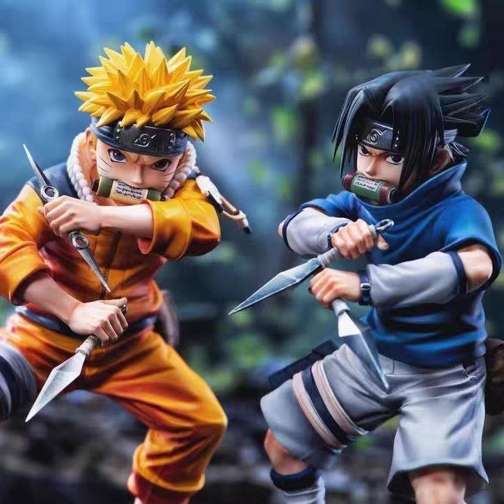 Replica of Naruto Shinichi from childhood, a Naruto anime merchandise figure Sasuke.