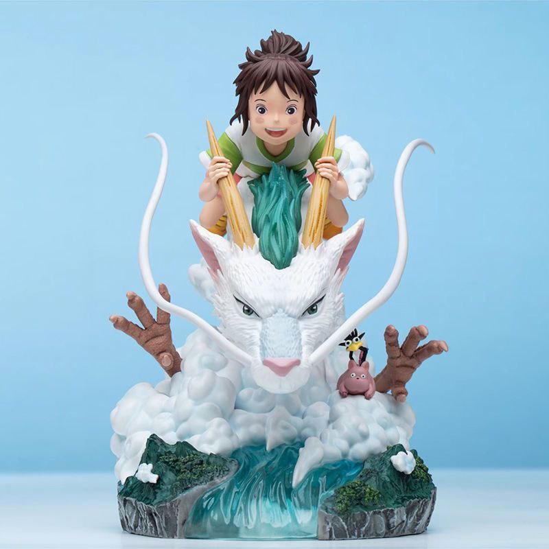Hayao Miyazaki merchandise, Spirited Away Haku GK figure, anime desktop decoration, Obito Miyazaki anime.
