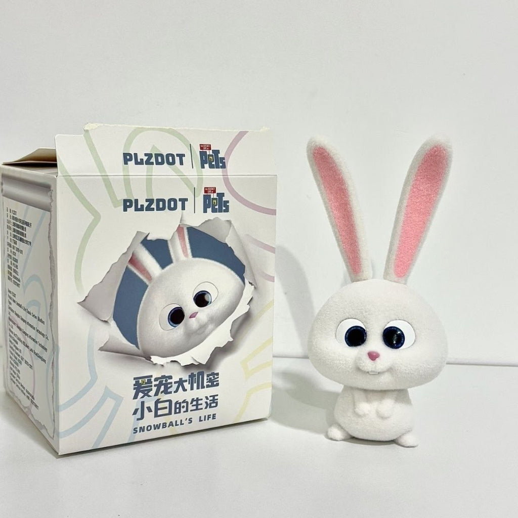 [Authentic] PLZDOT New Pet Secrets: Snowball's Life Series Blind Box PVC Flocked Figurine