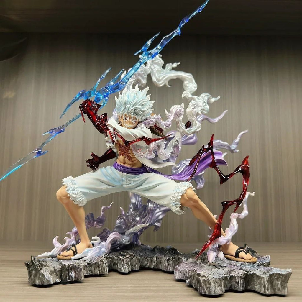 [Premium Version] One Piece Wink Luffy Figure Toy Display - Gripping Lightning
