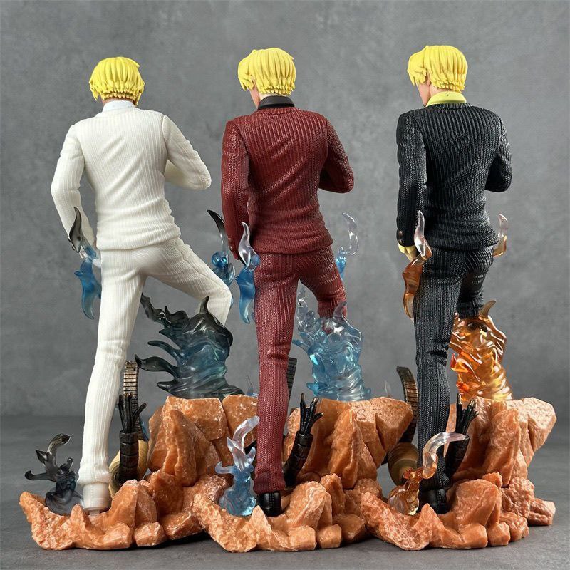 One Piece GK Resonance LX Twin Wings Sanji Black Leg Anime Figure Statue Model Ornament Gift