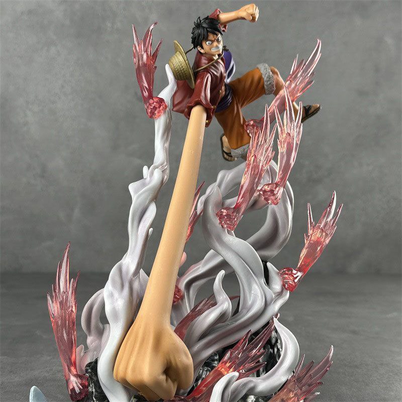 One Piece Machine Gun Luffy Long Arm Battle Form - Enies Lobby Arc Model Figurine Gift