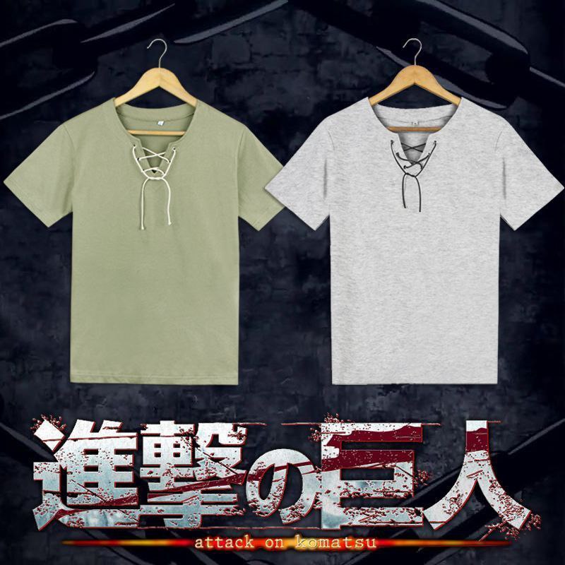 Attack on Titan - Shuya Kano - Eren Yeager Long/Short Sleeve Undershirt Cosplay Summer