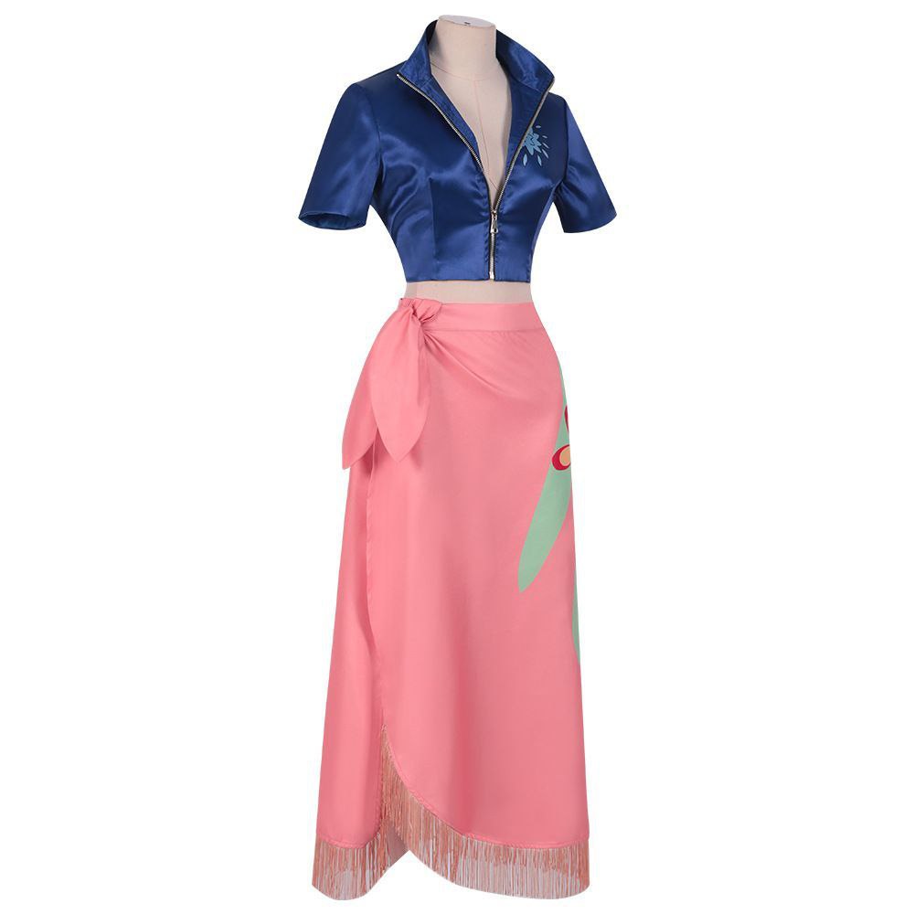 One Piece cosplay outfit: Nico Robin full set cosplay costume.