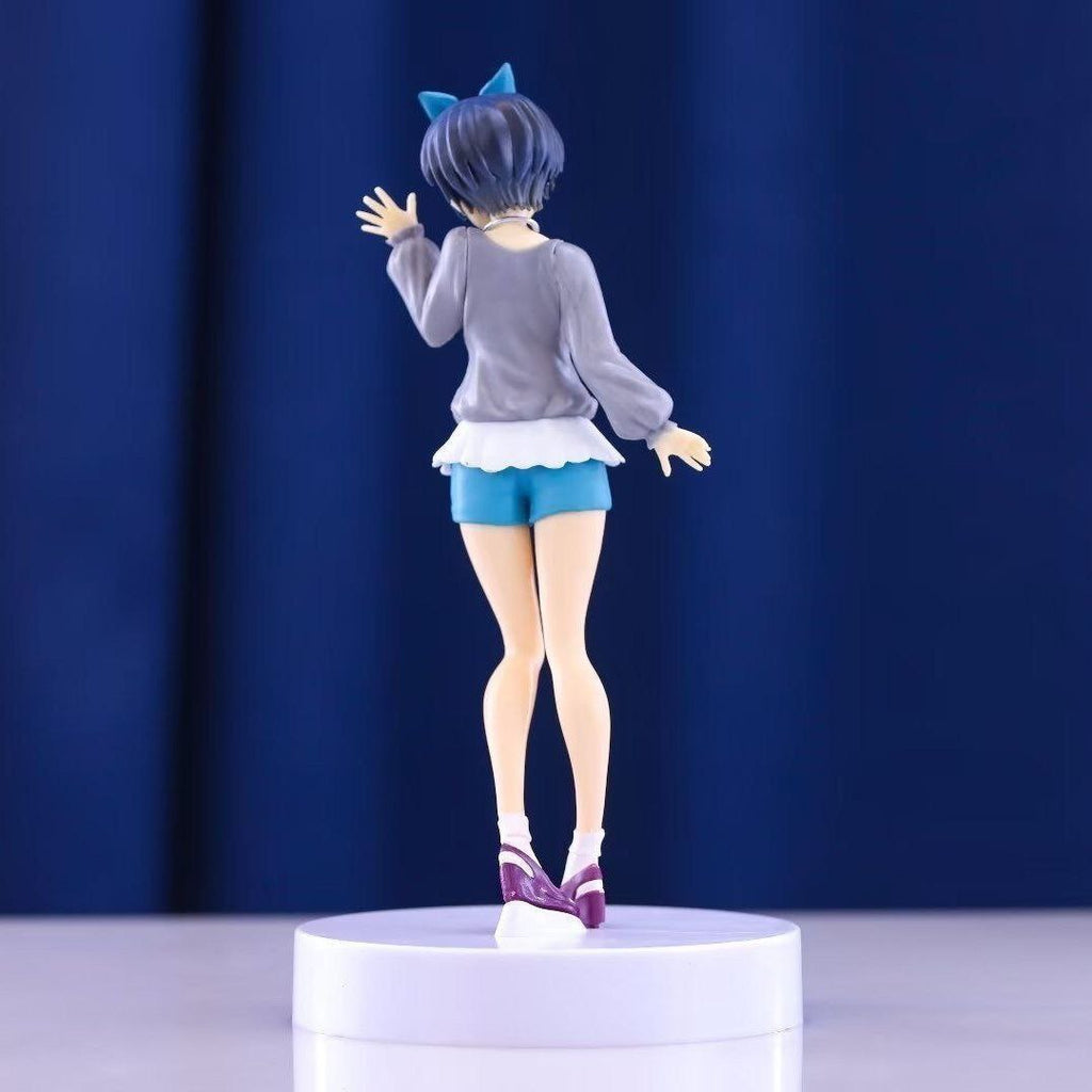 Girlfriend rental, cute standing girl Ruka Sarashina prize figure, 2D model box set, anime figurine.