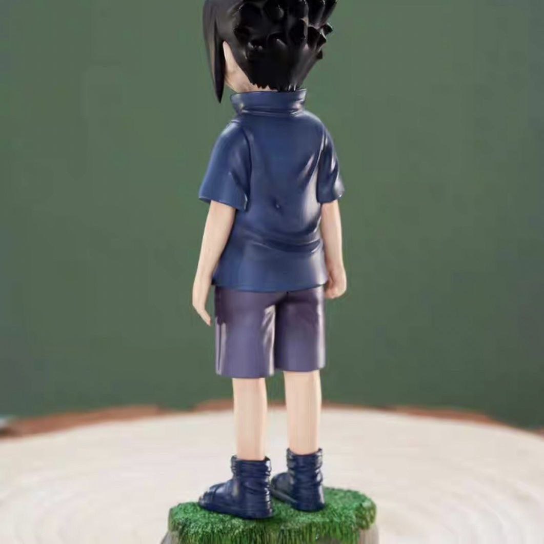 Naruto figure, childhood Sasuke, Uchi Sasuke anime, childhood trendy toy, GK statue model, ornament, gift.