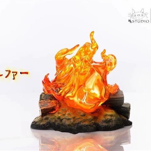 Hayao Miyazaki's "Departures" Calcifer: The Flame of the Heart - A figure/statue with a breathing light.