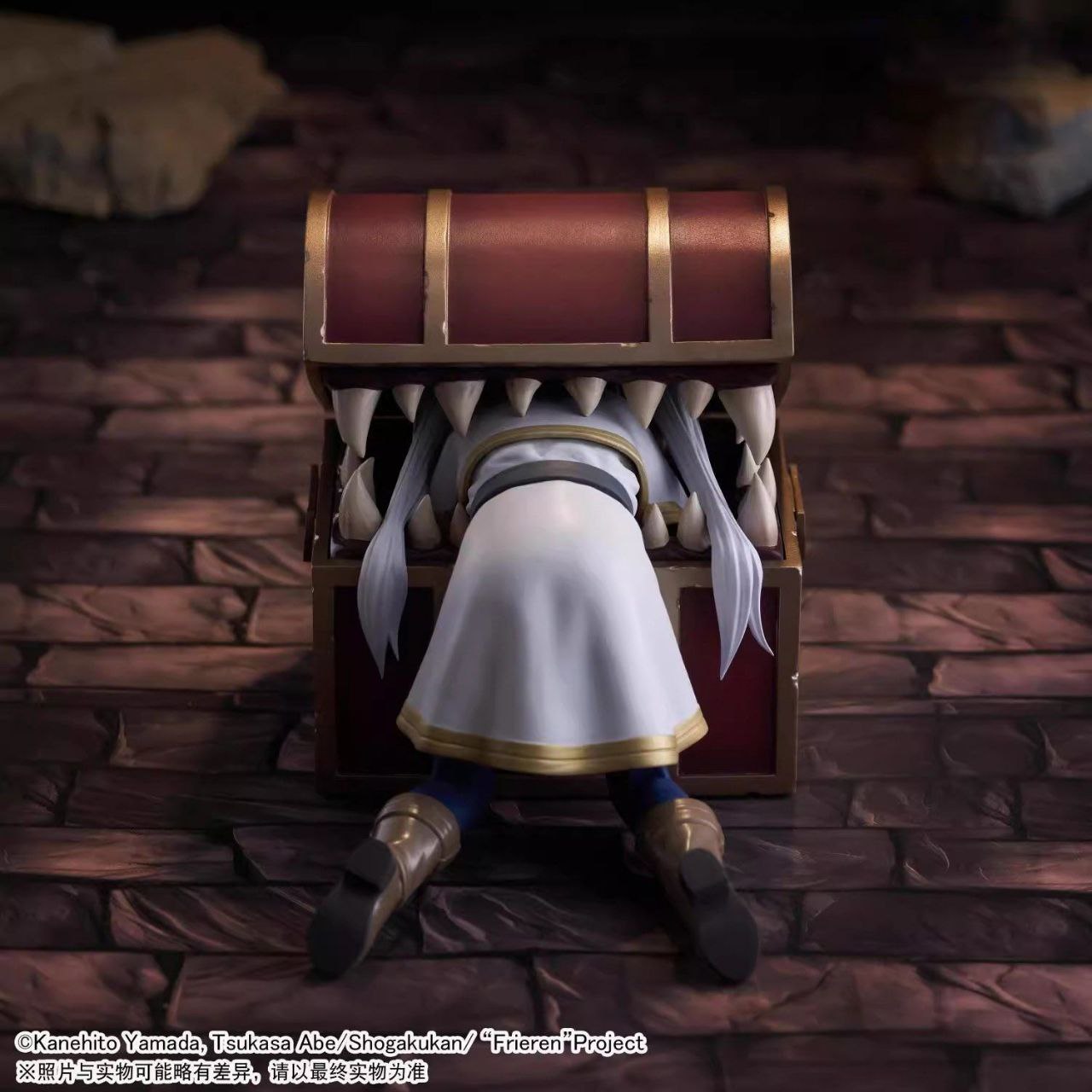 A new domestically produced Frieren figure depicting Frieren being eaten by a mimic