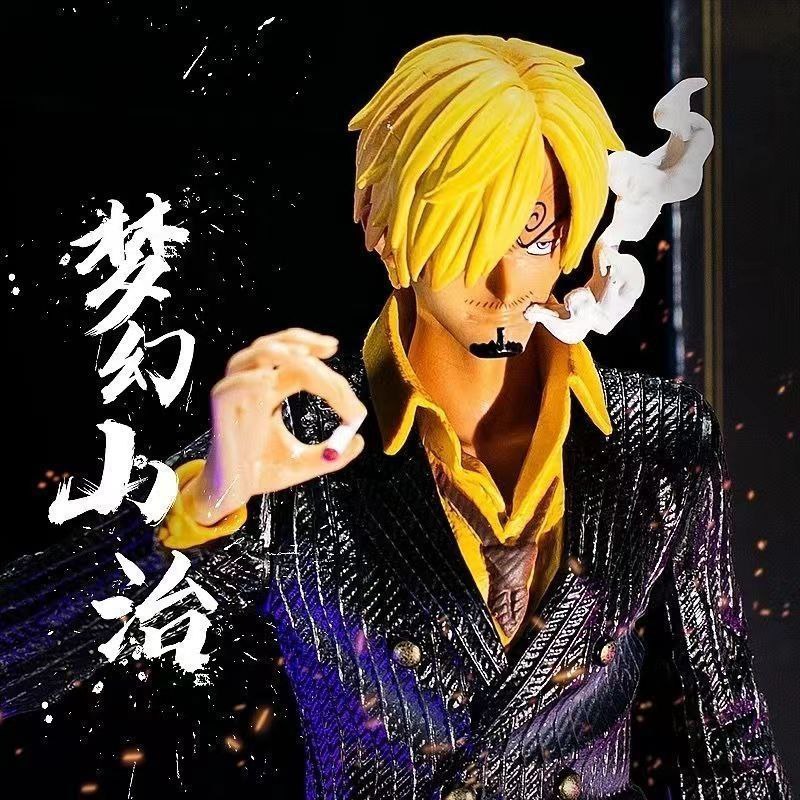 Welfare One Piece Dream Sanji GK Figure Large Black Leg Sanji Anime Figurine Model Statue Gift