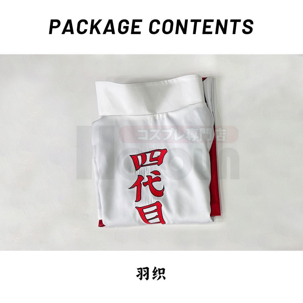 HOLOUNCOSER's Fourth Generation Minato Namikaze Cosplay: Cloak, Full Set, Casual Attire, Cosplay Material