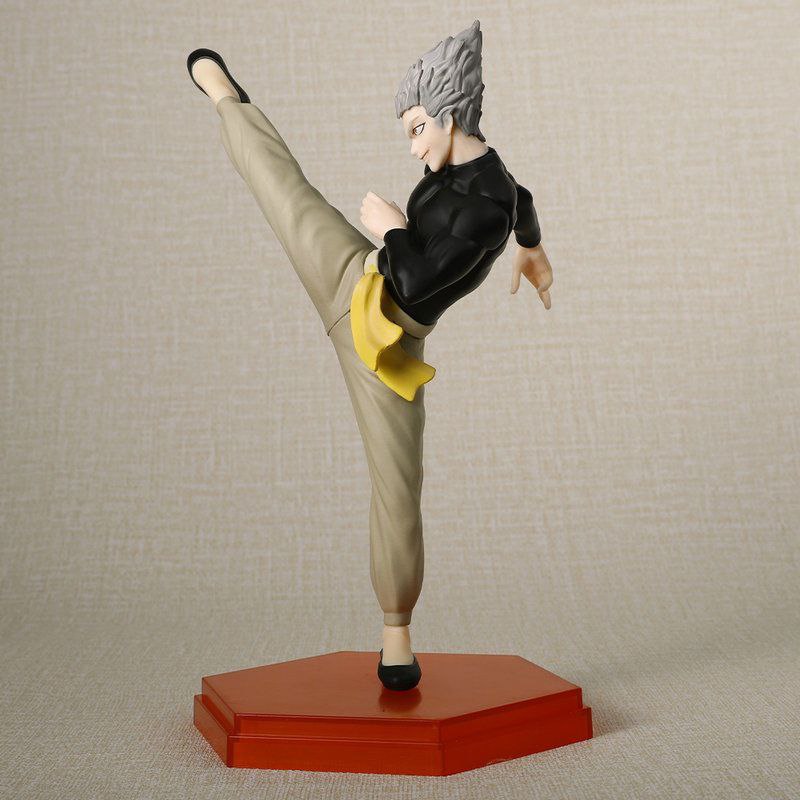 One-Punch Man figurine, Garou kicking pose, anime figurine model.