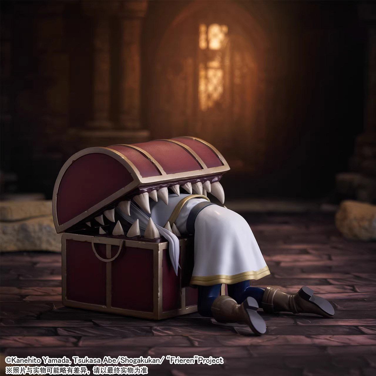 A new domestically produced Frieren figure depicting Frieren being eaten by a mimic