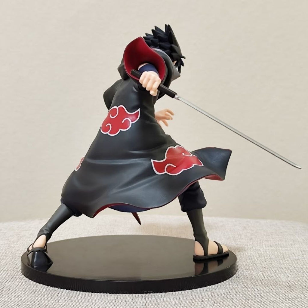 [Premium Version] Naruto Shippuden: Sasuke (Hawk) - Akatsuki Robe Figure Model Ornament 2D GK Anime Statue