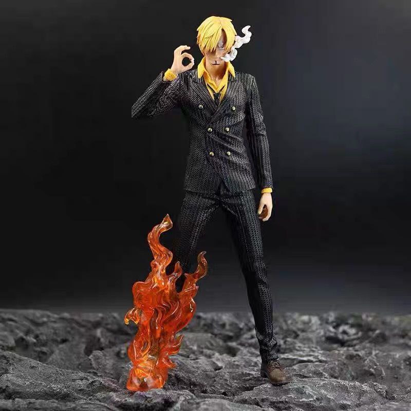 Welfare One Piece Dream Sanji GK Figure Large Black Leg Sanji Anime Figurine Model Statue Gift
