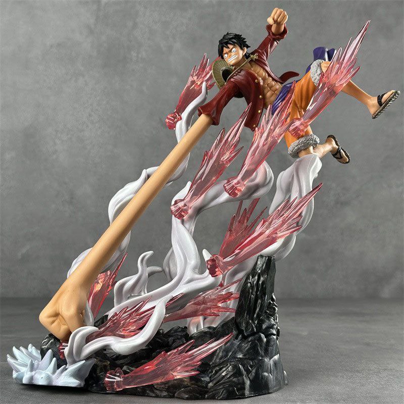 One Piece Machine Gun Luffy Long Arm Battle Form - Enies Lobby Arc Model Figurine Gift