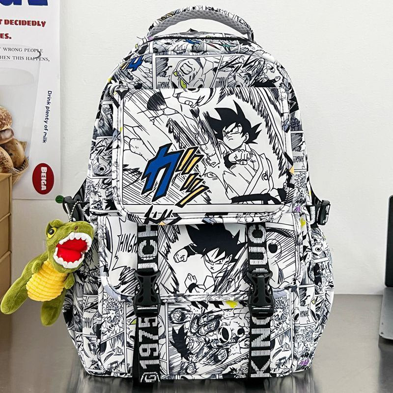 High-quality, stylish backpack for boys, including middle school students, high school students in grades 4-6, and cool graffiti/anime style backpacks.