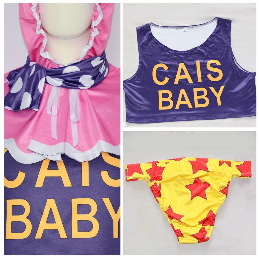 Senor Pink cosplay costume from the anime One Piece.