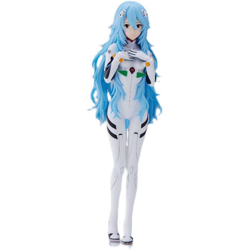 Evangelion theatrical version EVA Asuka Long Hair Rei Ayanami Figure Model Anime Case Ornament