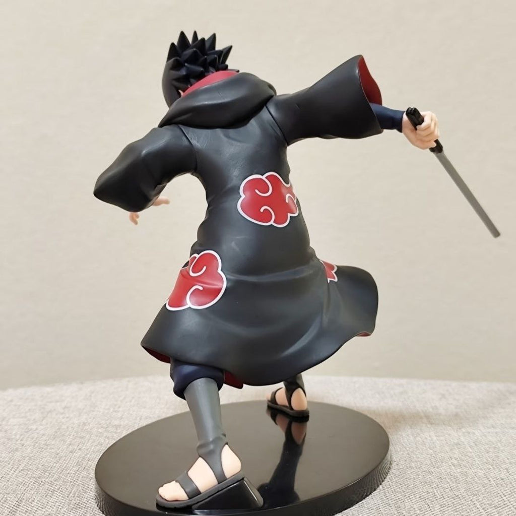 [Premium Version] Naruto Shippuden: Sasuke (Hawk) - Akatsuki Robe Figure Model Ornament 2D GK Anime Statue