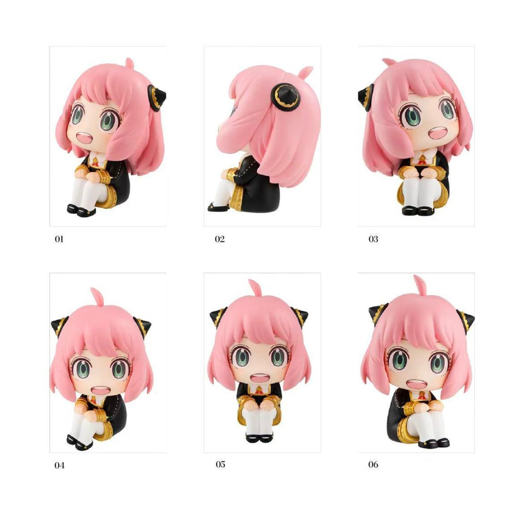 New seated Anya figure, spy playhouse doll, cute desktop ornament