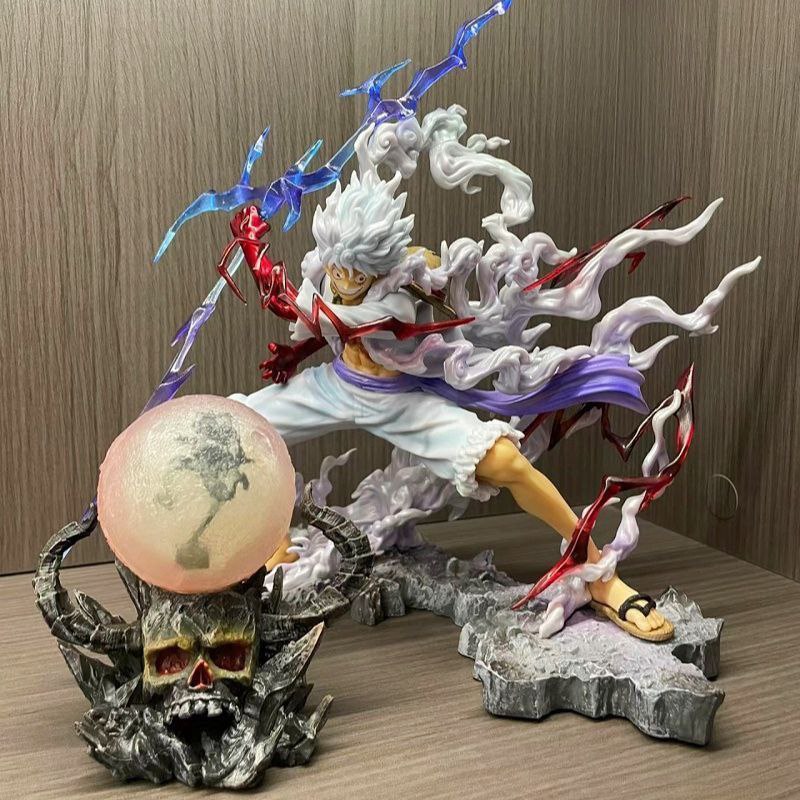 [Premium Version] One Piece Wink Luffy Figure Toy Display - Gripping Lightning