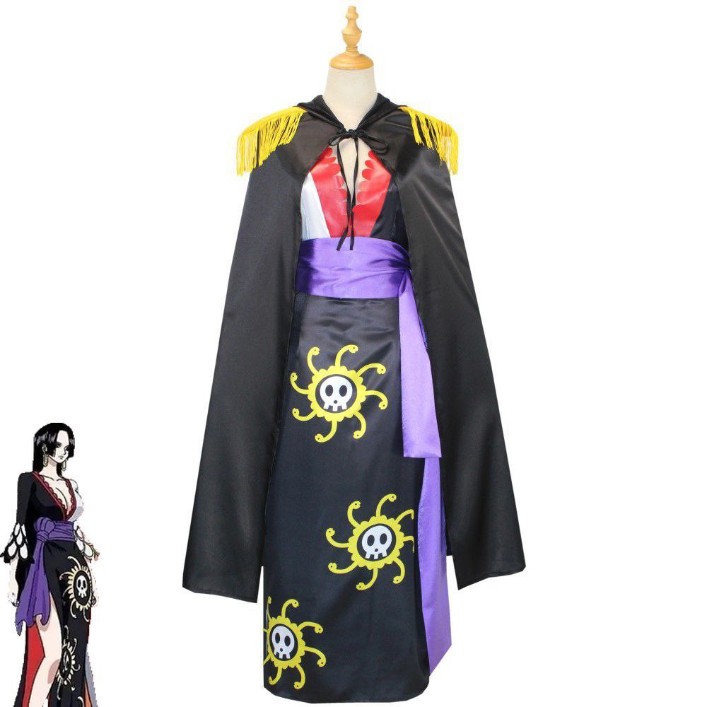 One Piece cosplay outfit: Boa Hancock, Empress, and Snake Princess in a sexy slit cheongsam – anime cosplay costume.