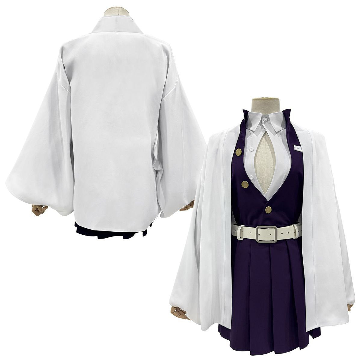 HOLOUNCOSER Xiao Ou's Demon Slayer COS: Demon Slayer Kanroji Mitsuri Love Breathing Love Pillar Cosplay Costume