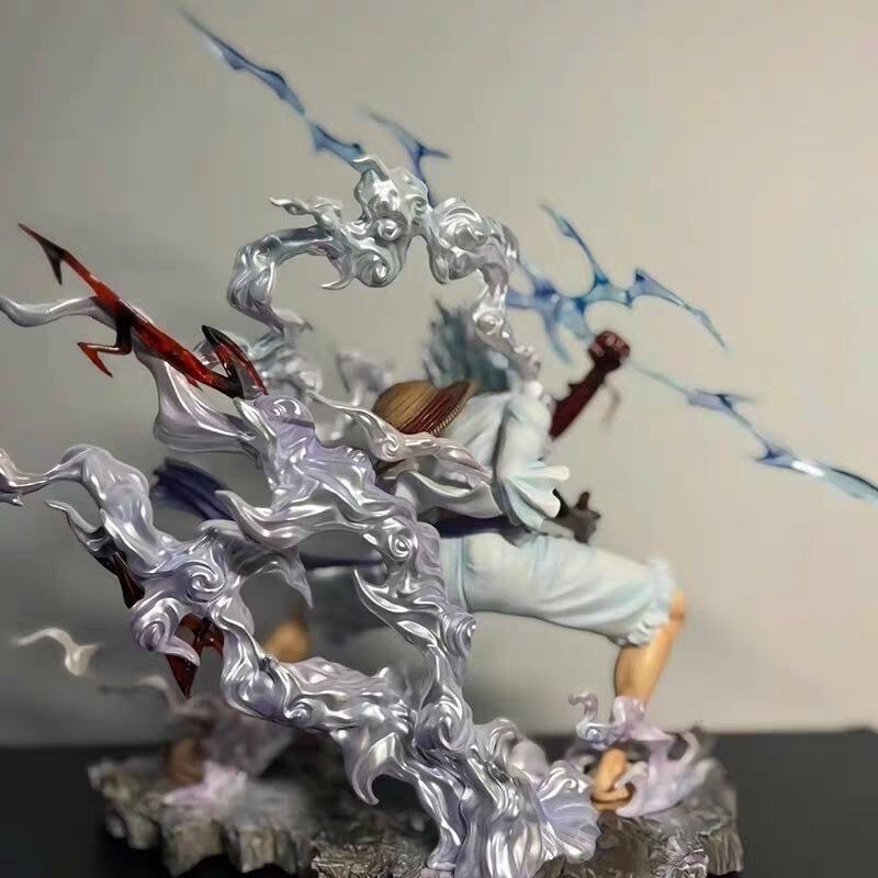 [Premium Version] One Piece Wink Luffy Figure Toy Display - Gripping Lightning