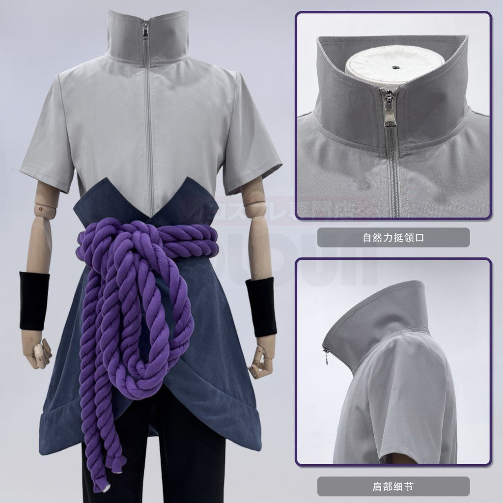 HOLOUNCOSER Little Ou's Sasuke Cosplay Outfit Material
