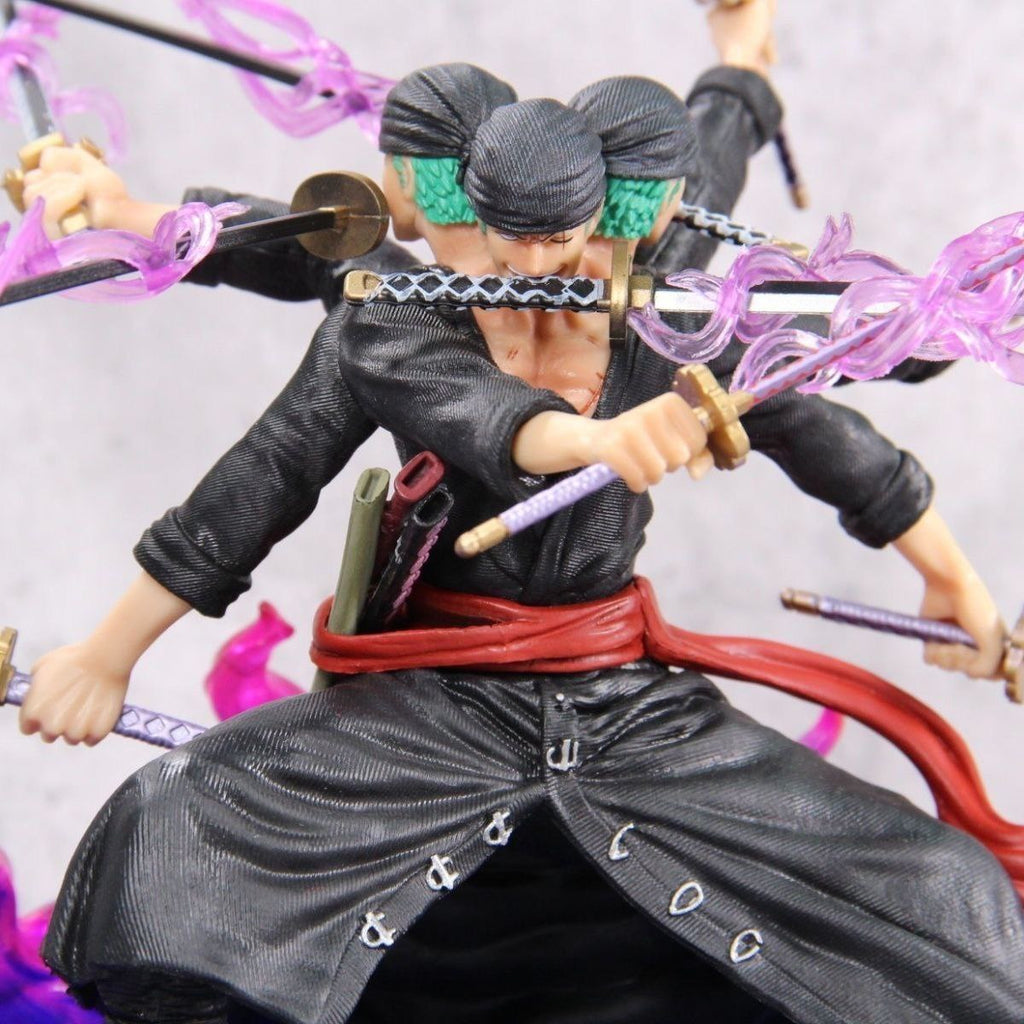 Oni Island Ashura Three-Headed Six-Armed Nine-Sword Style Zoro One Piece GK Wano Country Oni Aura Nine-Sword Style Zoro Model