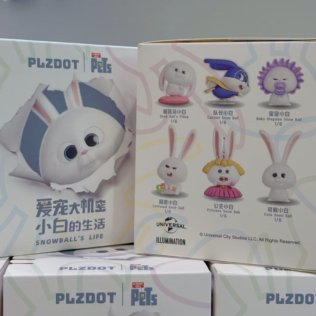 [Authentic] PLZDOT New Pet Secrets: Snowball's Life Series Blind Box PVC Flocked Figurine