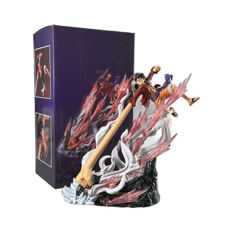 One Piece Machine Gun Luffy Long Arm Battle Form - Enies Lobby Arc Model Figurine Gift