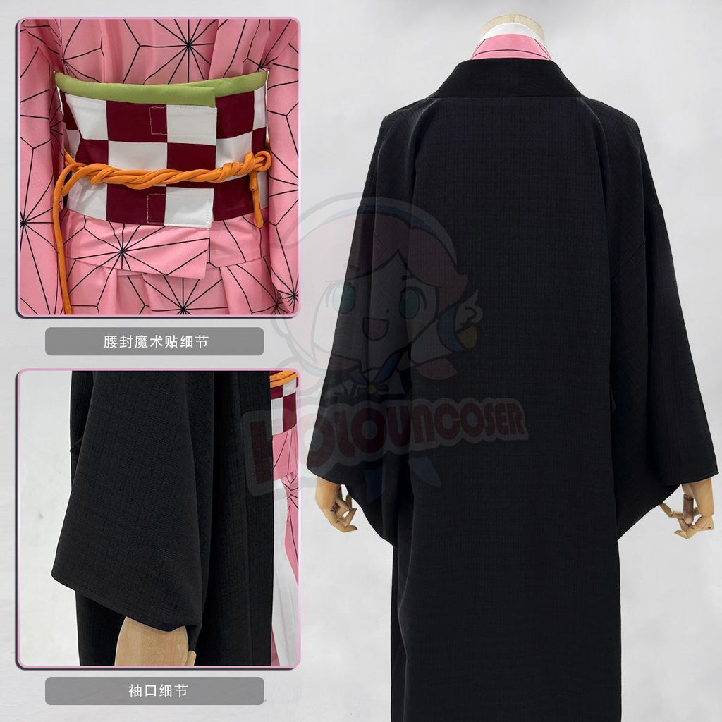 HOLOUNCOSER Xiao Ou's Demon Slayer Nezuko Kamado Cosplay Costume