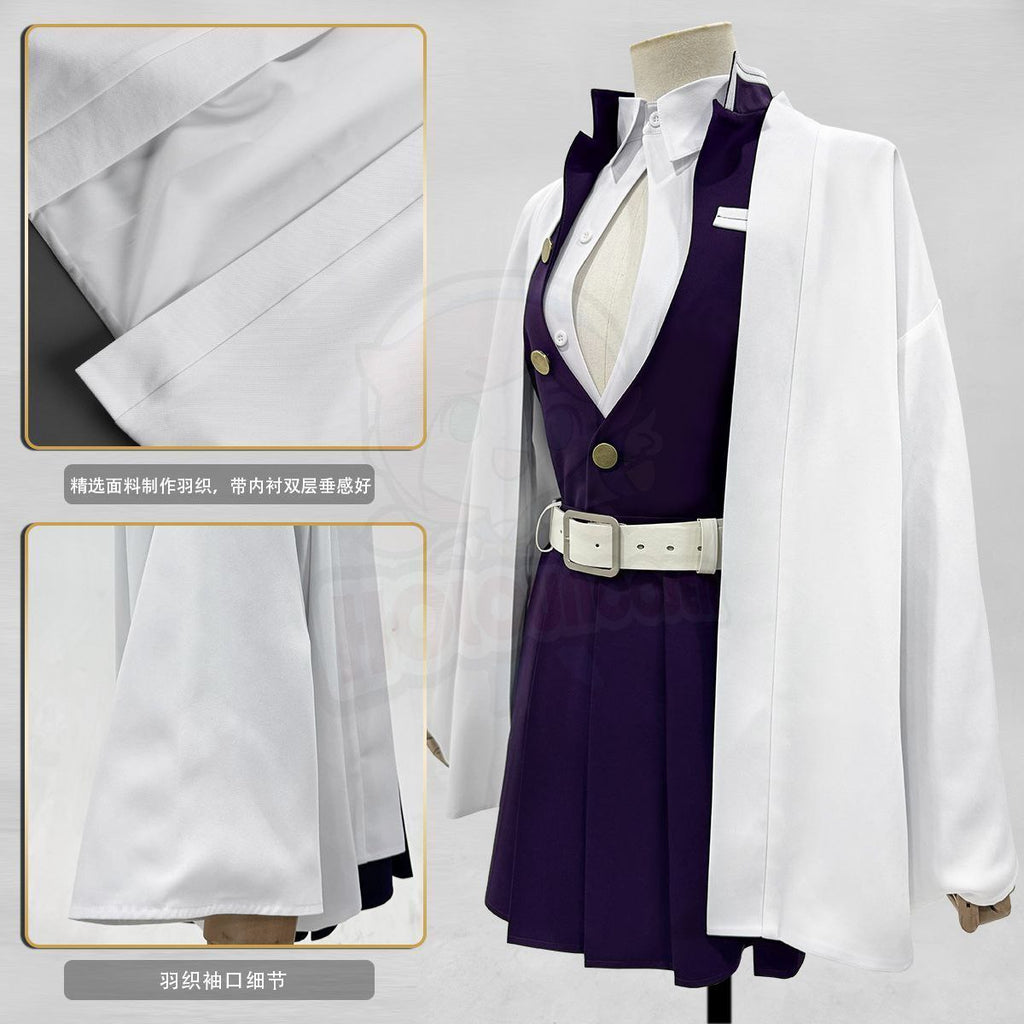 HOLOUNCOSER Xiao Ou's Demon Slayer COS: Demon Slayer Kanroji Mitsuri Love Breathing Love Pillar Cosplay Costume