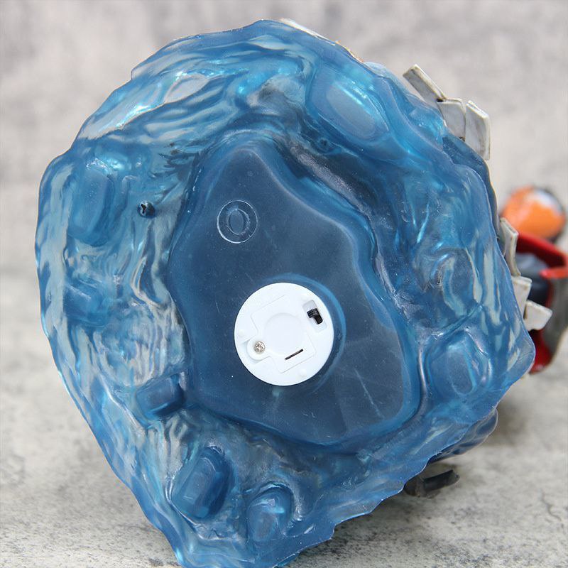 Naruto figure Uchiha Obito battle-damaged Tobi model doll box set with lights